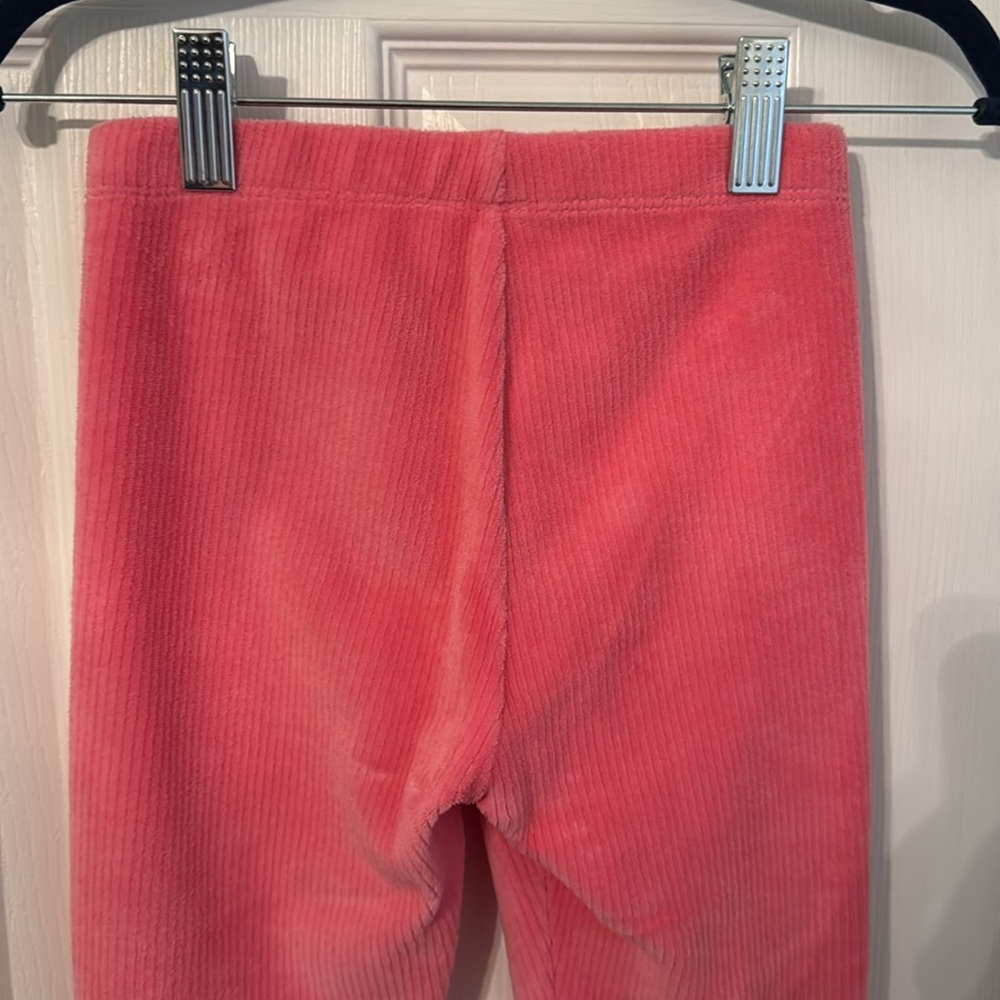 Janie & Jack 6T Girls Pink Corduroy Leggings - Picture 6 of 7